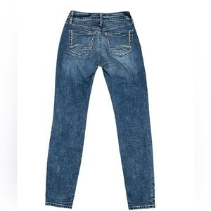 Silver Jeans Suki Skinny Jeans Stretch‎ Western Embroidered Women’s W25 L29
